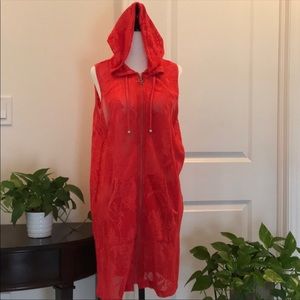 Swim cover up with hoodie